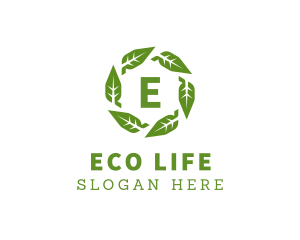 Organic Leaves Nature Produce logo design