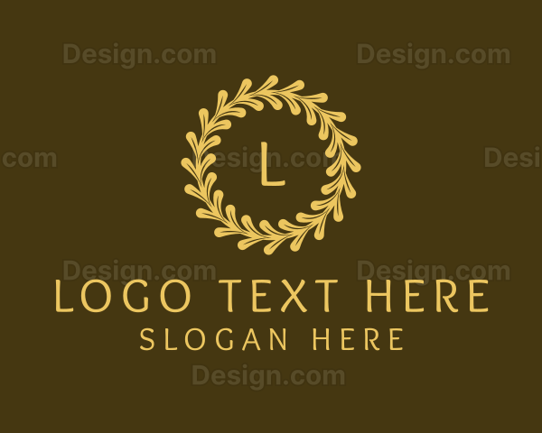 Elegant Wreath Nature Logo