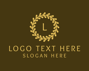 Elegant Wreath Nature logo