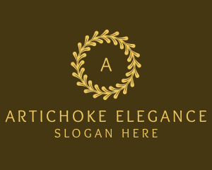 Elegant Wreath Nature logo design