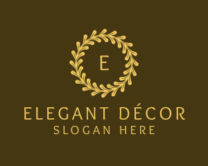 Elegant Wreath Nature logo design