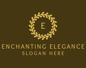 Elegant Wreath Nature logo design