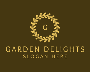 Elegant Wreath Nature logo design