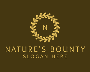 Elegant Wreath Nature logo design