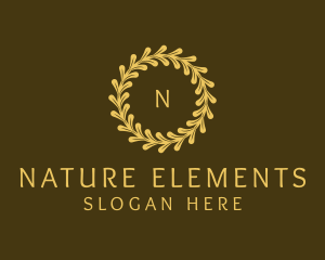 Elegant Wreath Nature logo design