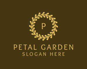 Elegant Wreath Nature logo design