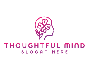 Flower Mental Health logo design