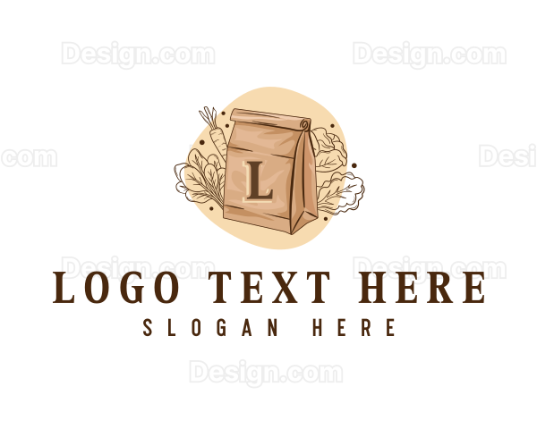 Vegetable Grocery Bag Logo