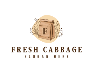 Vegetable Grocery Bag logo design