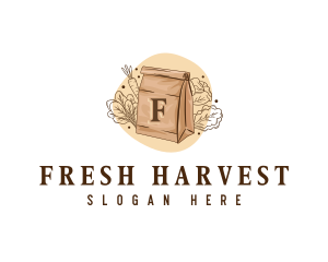 Vegetable Grocery Bag logo design