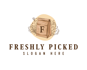 Vegetable Grocery Bag logo design