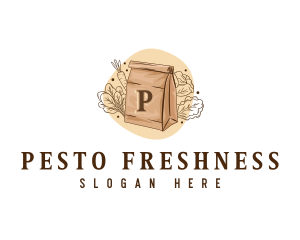 Vegetable Grocery Bag logo design