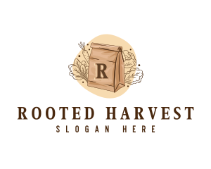 Vegetable Grocery Bag logo design