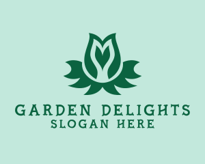 Tulip Flower Spa logo design