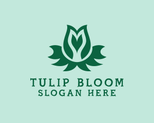 Tulip Flower Spa logo design