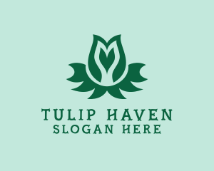 Tulip Flower Spa logo design