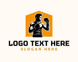 Martial Arts Boxing Fighter logo