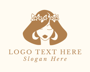 Flower Beauty Salon Woman logo