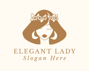 Flower Beauty Salon Woman logo design