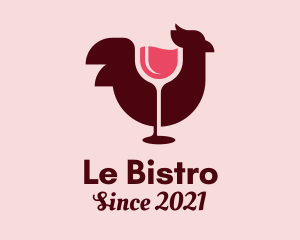 Wine Chicken Bistro logo design