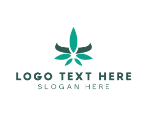 Modern Cannabis Leaf logo