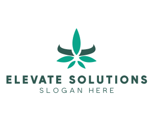 Modern Cannabis Leaf logo