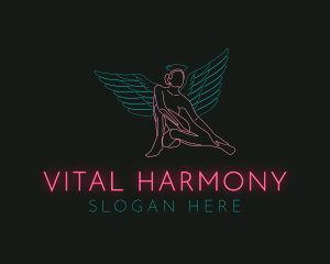 Angel Wings Female Logo