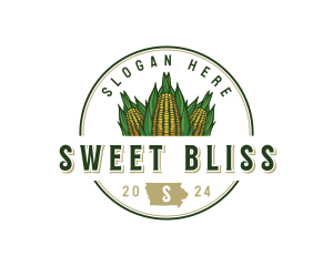 Sweet Corn Iowa logo design