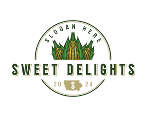 Sweet Corn Iowa logo design