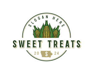 Sweet Corn Iowa logo design