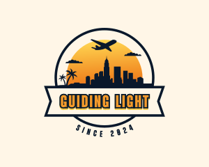 Airplane Traveling Getaway logo design