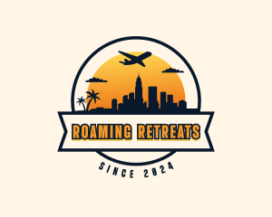 Airplane Traveling Getaway logo design