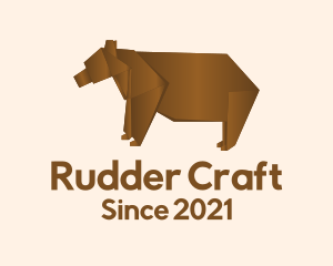 Wild Bear Origami logo design