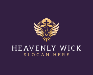  Heaven Cross Dove Church logo design