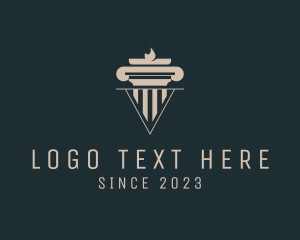 Greek Architecture Pillar  logo