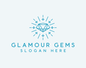 Crystal Diamond Jewelry logo design