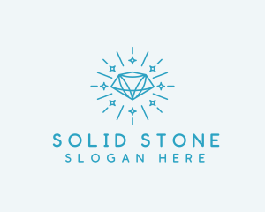 Crystal Diamond Jewelry logo design