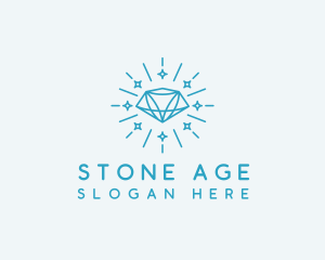 Crystal Diamond Jewelry logo design