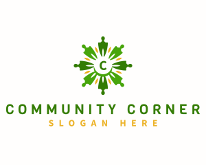 Flower People Community logo design