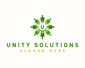 Flower People Community logo design