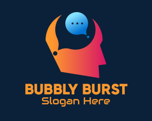 Idea Chat Bubble logo design