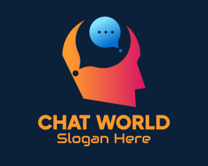 Idea Chat Bubble logo design