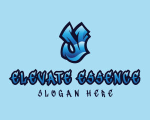 Blue Urban Letter Y Logo