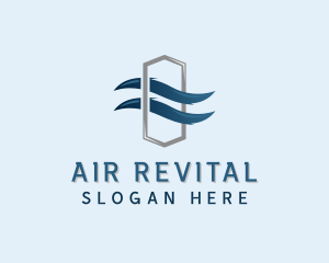 Wind Ventilation Cooling logo design