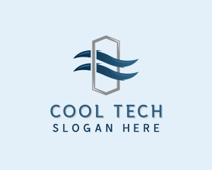 Wind Ventilation Cooling logo design