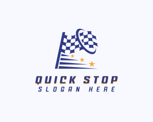 Racing Flag Motorsport logo design