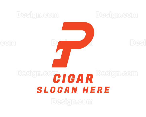 Modern Stroke Letter P Logo
