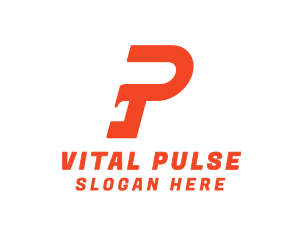 Modern Stroke Letter P logo