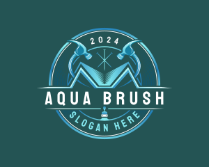 Hammer Brush Remodeling logo design