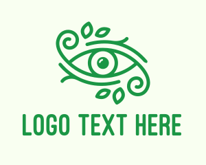 Green Nature Eye  logo